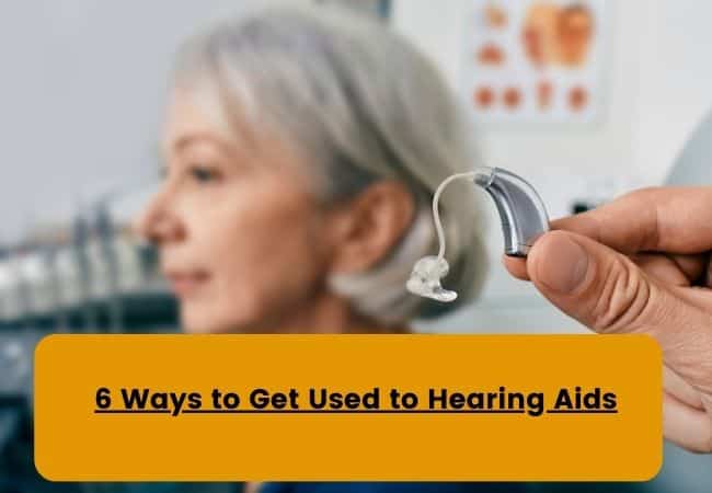 An image of a behind the ear hearing aid