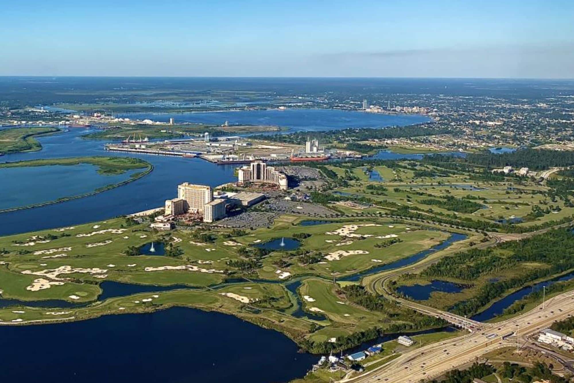 Lake Charles skyline